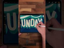 3D Lettering in Procreate #lettering #procreate #typography