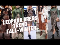 Chic Leopard Dress Outfit Ideas. How to Wear Leopard Print Dresses for Fall-Winter 2024 Fashion?