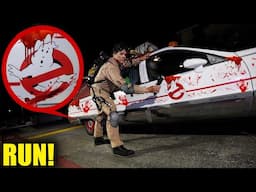 if you see blood on the GHOSTBUSTERS CAR, RUN AWAY! (who's blood is it?)