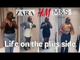 I'M 125KG + 5'10 + PLUS SIZE | ZARA, H&M, M&S PLUS SIZE TRY ON HAUL | COME HIGH STREET SHOPPING