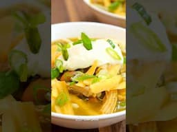 Comforting and Delicious Green Chicken Chili #shorts