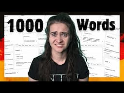 I Learned 1000 Words in 24 Hours