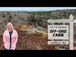 Off-Grid Cabin on 30.8 +/-  Acres | Maine Real Estate