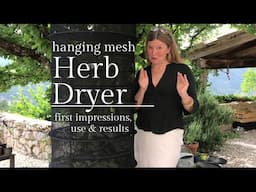 🪴 Mesh drying rack | Air drying herbs, flowers, leaves & curing garlic