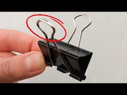 Not many people know the secret of the paper clip.