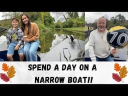 We Spent A Day On A Narrow Boat.. VLOG! Dad’s 70th Birthday Surprise On The Canal!!