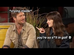 Glen Powell and Daisy Edgar Jones being an old married couple for 5 minutes