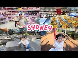 Best playground in Darling Harbor + what to eat at the FISH MARKET + cancelled flight!!