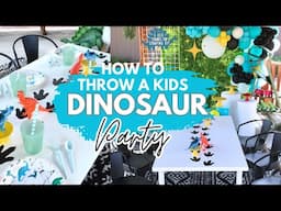 Modern Kids Dinosaur Birthday Party Ideas!