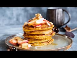 The FLUFFIEST Pumpkin Pancakes (Secretly Healthy!) - Hot Chocolate Hits