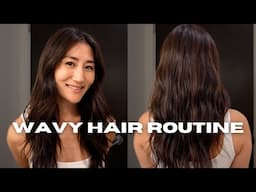 WAVY HAIR ROUTINE for LAZY girls with type 2A hair