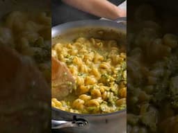 Turning Panera Bread’s Broccoli Cheese Soup into Mac and Cheese