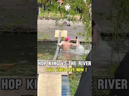 HOP KING VS THE RIVER !  Watch the full video in our channel ! 👊❤️ #skate #skatepark #fy #viral