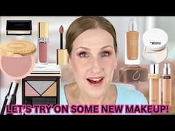 HUGE try on HAUL SEPHORA makeup NEIMAN MARCUS VICTORIA BECKHAM and MORE