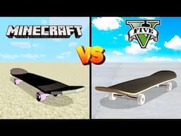 Funny Skateboard Tests in GTA 5 and Minecraft (Which Will Win?)