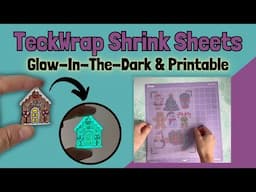 Use Shrink Film To Make Mini Ornaments with TeckWrap's Shrink Sheets Printable and Glow-In-The-Dark