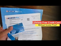 HDFC bank Biz first lifetime free Business credit card unboxing |  Apply Now