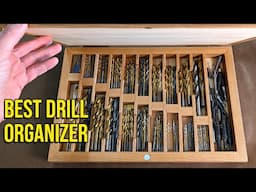 Store all your drill bits in one handy case. Weekend woodworking shop project.