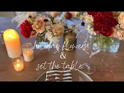 Floral Design + Holiday Inspired Tablescape | Set the Table Series