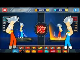 Stickman Warriors Fight - Vegeta Ultra vs Goku Ultra