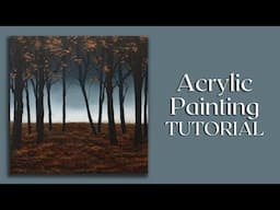 Acrylic Painting Tutorial - Autumn Forest