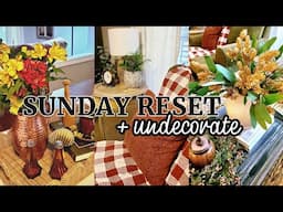 SUNDAY HOME RESET + UNDECORATE WITH ME | Motivation Too Take Down Your Fall Decor || ROBIN LANE LOWE