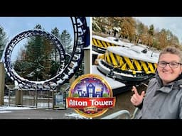 Alton Towers In The Snow & NEW TOP SPIN Ride Has Arrived!