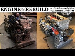 Completely Rebuilding 1974 Alfa Romeo Spider 1750 Engine. Project Alfa Spider Part 3.