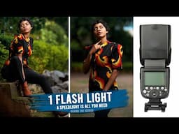 Outdoor Portrait Photography with a Single Speed light for beginners off camera Flash Photography