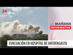 Incendio obliga evacuación de pacientes en Hospital Regional de Antofagasta | 24 Horas TVN Chile