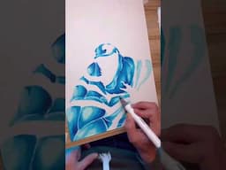 Drawing Venom with Ohuhu Art Markers ✍️ #drawing #ohuhumarkers #ohuhu