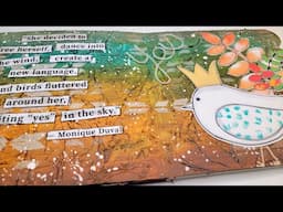 The easiest way to create amazing texture! Mixed Media Art Journal