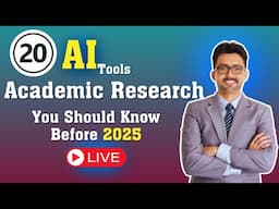 20 AI tools For Academic Research you SHOULD Know Before 2025