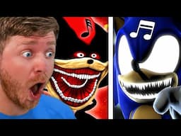 Reacting to SONIC & SHIN SONIC SONGS!