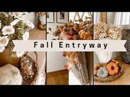 Fall Decorating In The Entryway~Fall Decorating On A Budget In The Entryway~Fall Decorate With Me