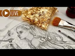 Stream: Gold Leafing final drawing of the Year 12.27.23