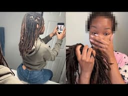 Watch me cut my locs!