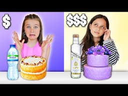 Guessing CHEAP vs EXPENSIVE FOOD ft. Billionaire Daughter!