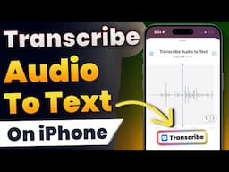 How to Transcribe Audio to Text on iPhone for FREE? iPhone me Audio ko Text me Kaise Badle