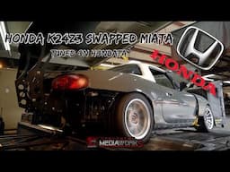 Road Racing K20 Swapped Miata Hits the Dyno! "Tuned" on Hondata