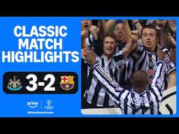 Asprilla's ICONIC hat-trick 🎩 Newcastle v Barcelona | UEFA Champions League Classic Highlights