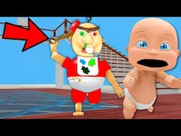 Baby Escapes BABY BOBBY DAYCARE!