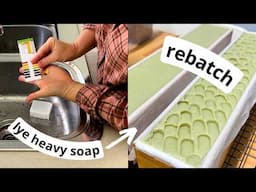 How to fix (rebatch) a lye heavy soap 😳