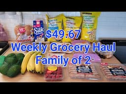 $49.67 Frugal Weekly Grocery Haul for 2 #NovaScotia #FrugalLiving #ShopSmart