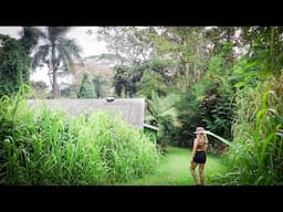 Days OFF GRID | Planting my Tropical FOOD FOREST + What I Eat