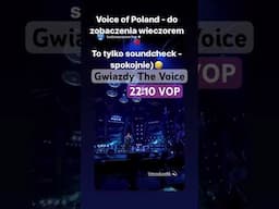 Znów na scenie @TheVoiceofPoland  🎤