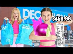 NO BUDGET SHOPPING AT DECATHLON! *Gymnastics & More!* | Family Fizz