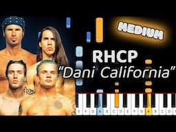 Learn To Play Dani California RHCP on Piano! (Medium)