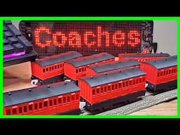 Custom Trackmaster Red Branchline Coaches for Thomas Train 3D print