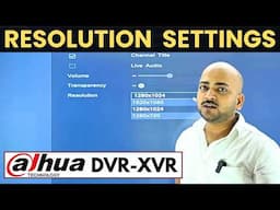 How to Adjust Resolution Settings in Dahua DVR 🔥 Resolution Setting In Dahua DVR ⚡️Dahua